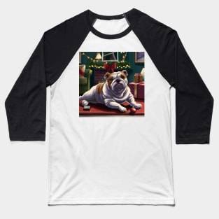 Cute Bulldog Drawing Baseball T-Shirt